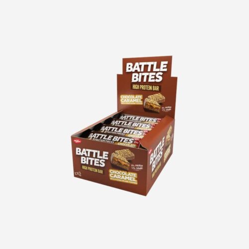 Chocolate caramel high protein bar - battle bites