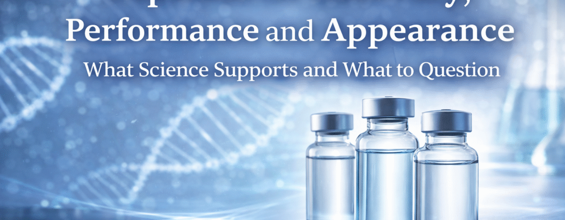Peptides for Recovery, Performance and Appearance: Science, Reality and Common Misconceptions